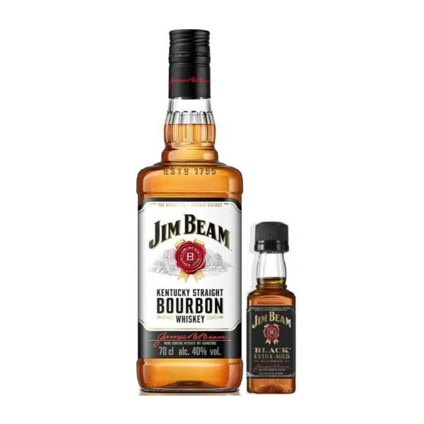 Jim Beam 0,7 40% + Jim Beam Black 0,05 43% Bourbon whisky