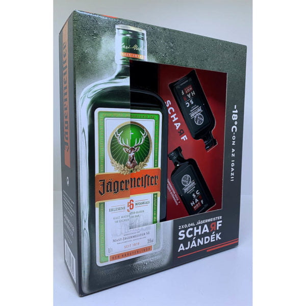 Jagermeister 0,7 pdd 35%+2x0,04Scharf 33%