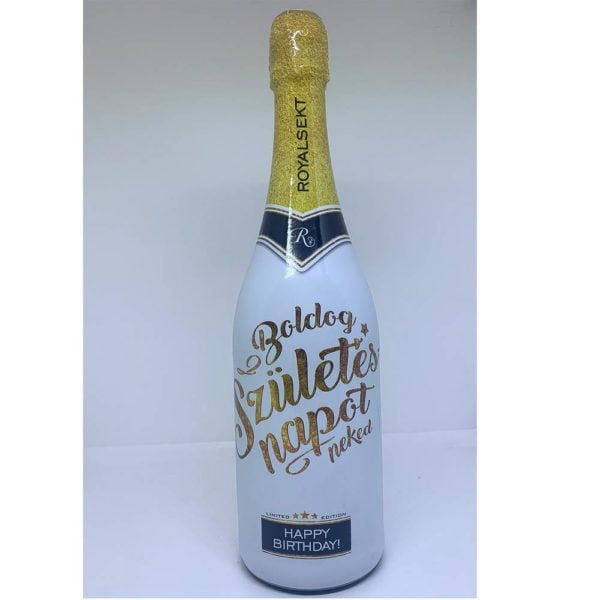 Boldog Születésnapot! muskotályos fehér pezsgő 0,75 Royalsekt