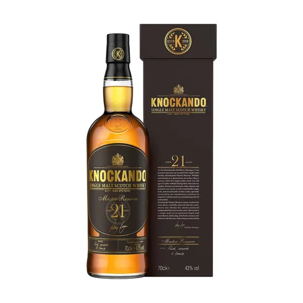 Knockando 21 éves whisky  0,7 pdd 43%