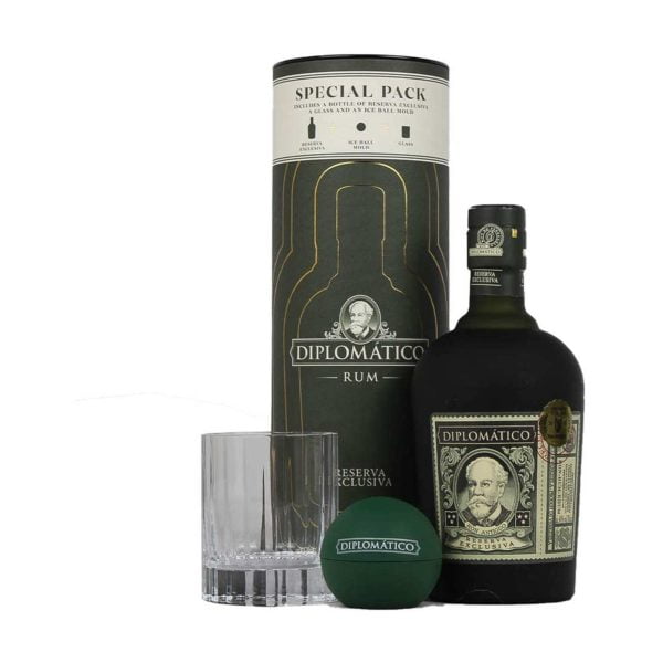 Diplomatico Reserva Exclusiva 0,7 pdd+pohár+jéggömb 40%