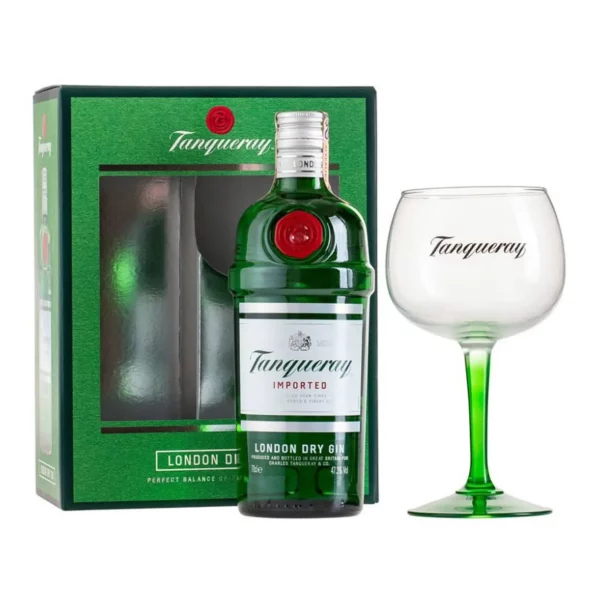 Tanqueray London Dry gin 0,7 pdd+pohár 43,1%