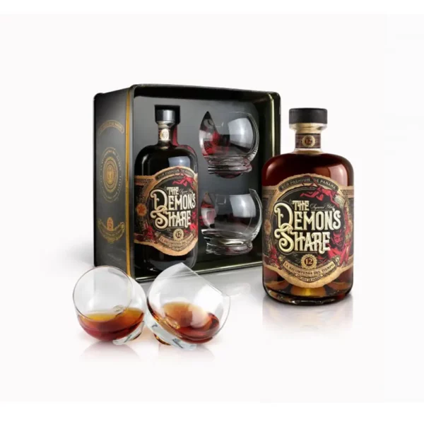 Demon's Share 12 éves rum 0,7 fdd+2pohár 41%