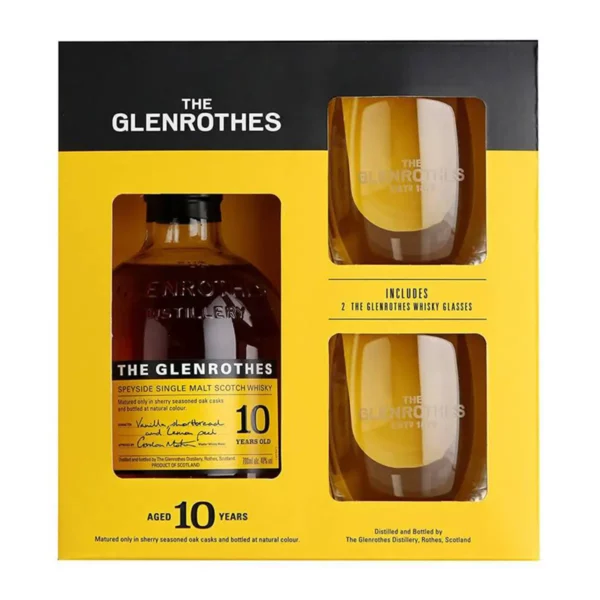 Glenrothes 10 éves Single Malt whisky 0,7 pdd+2pohár 40%