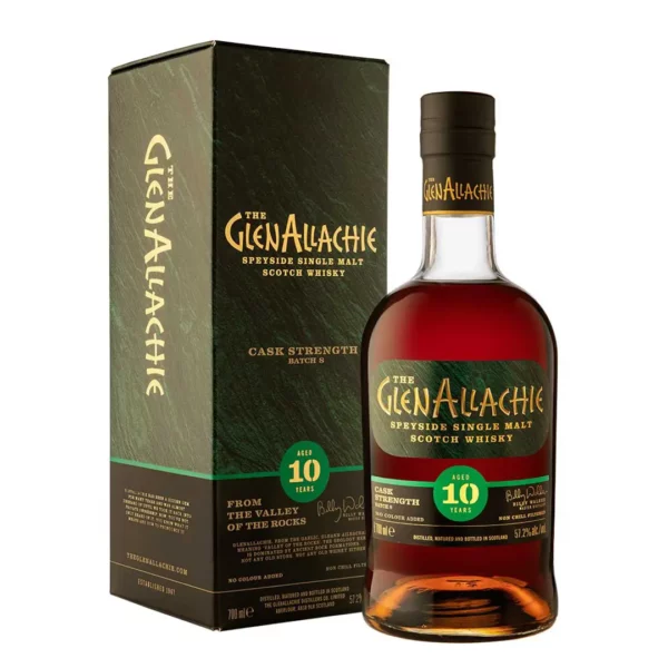 GlenAllachie 10 éves Cask Strength Batch 8. 0,7 pdd 57,2%