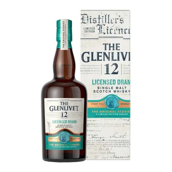 Glenlivet 12 éves Licenced Dram Single Malt whisky 0,7 pdd 48%