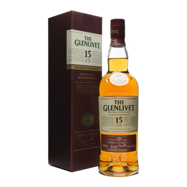 Glenlivet 15 éves French Oak Single Malt whisky 0,7 40%