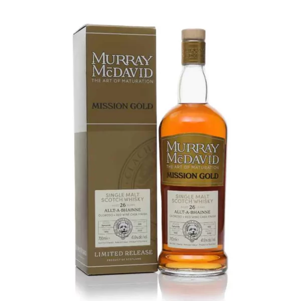 Allt-A-Bhainne 26 éves Oloroso+Red Wine Mission Gold Murray McDavid 0,7 41,6%