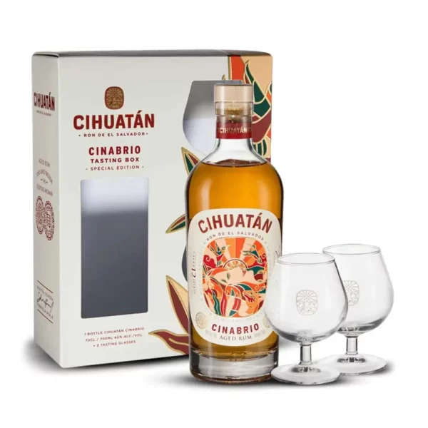 Cihuatán Cinabrio 12 éves Aged rum 0,7 pdd + 2pohár 40%