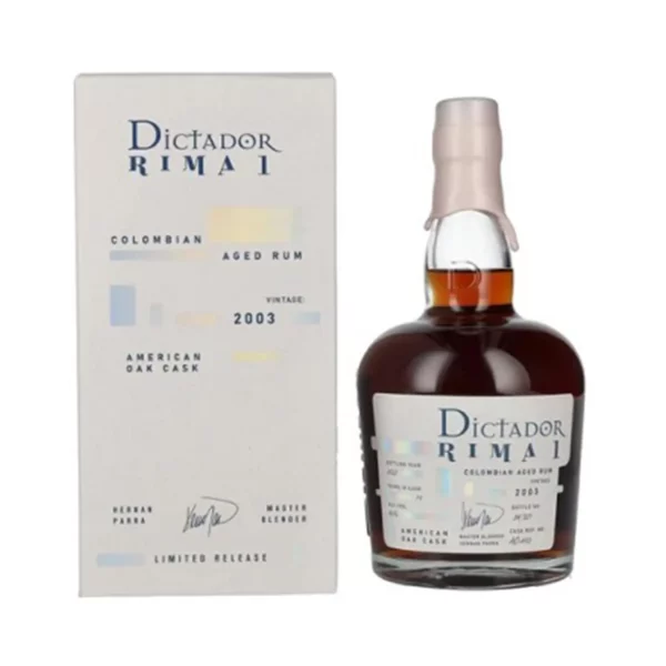 Dictador Rima 2003 American Oak Cask 0,7 pdd 43%