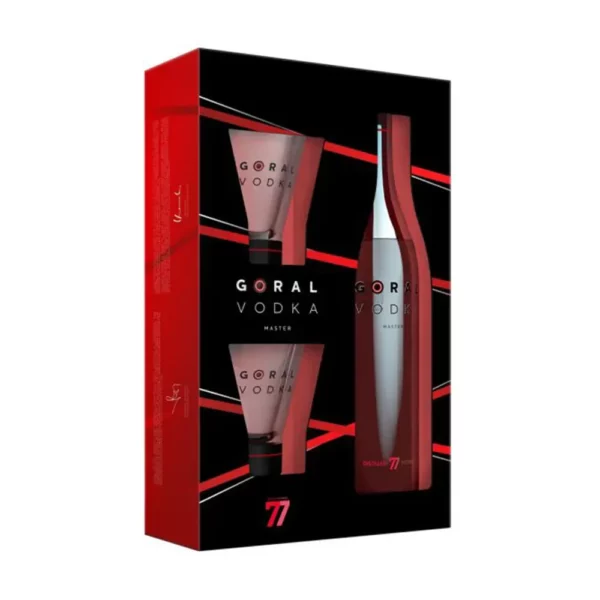 Goral Master vodka 0,7 pdd + 2 pohár 40%