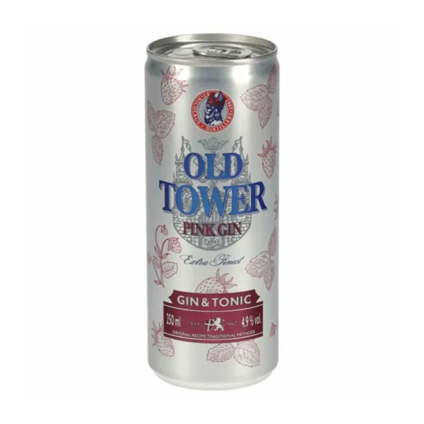 Old Tower Pink Gin & Tonic 0,25 dob 4,9% DRS