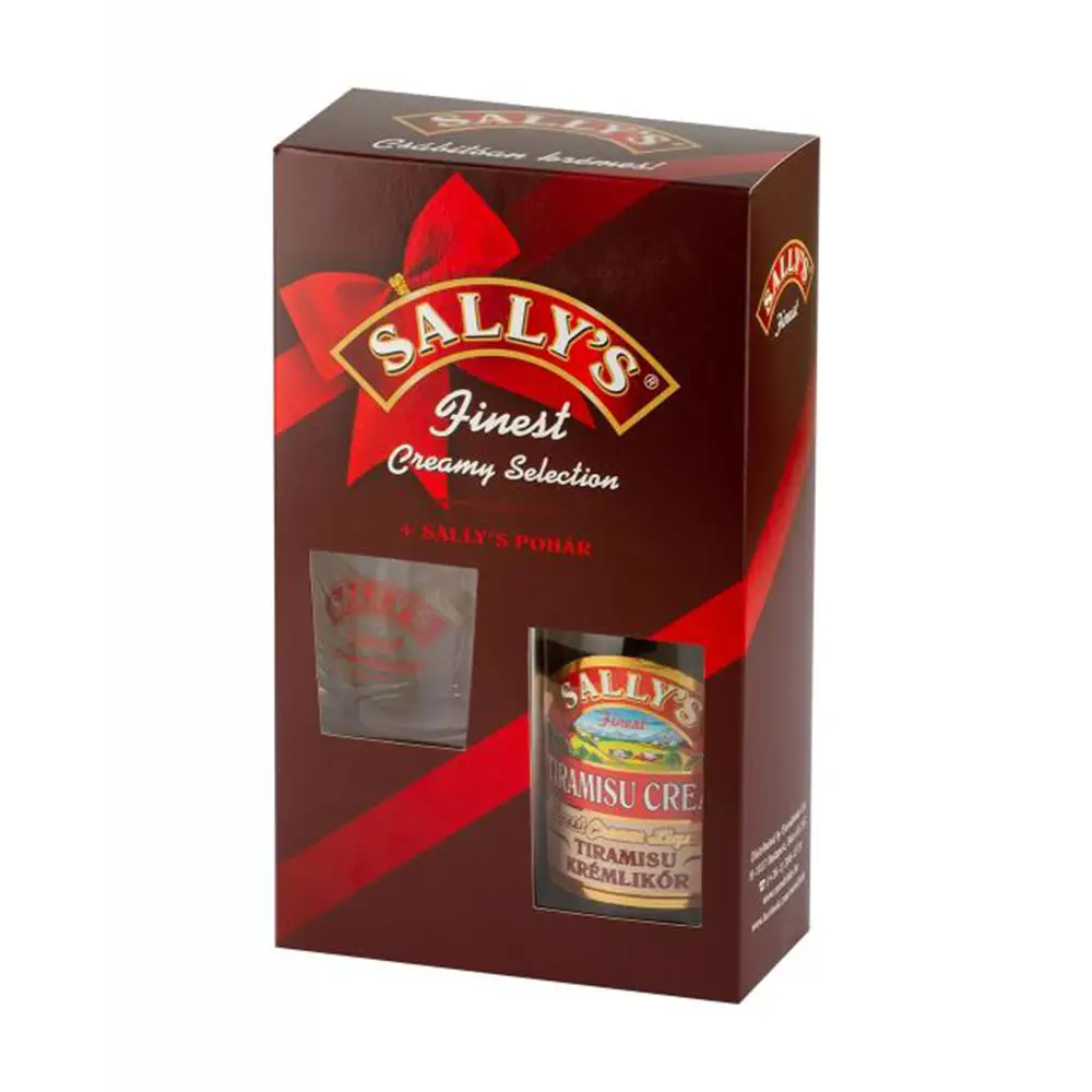 Sally's Tiramisu Krémlikőr 0,5 dd+pohár 15% 1 Sally's Tiramisu Krémlikőr 0,5 dd+pohár 15%