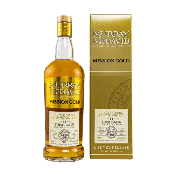 Strathclyde 34 éves Koval Rye Finish Mission Gold Murray McDavid 0,7 pdd 47,2%