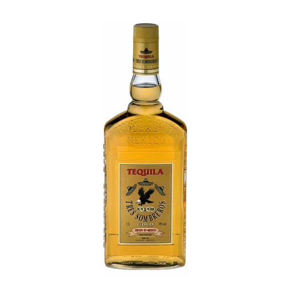 Tequila 3 Tres Sombreros Gold 1,0 38%