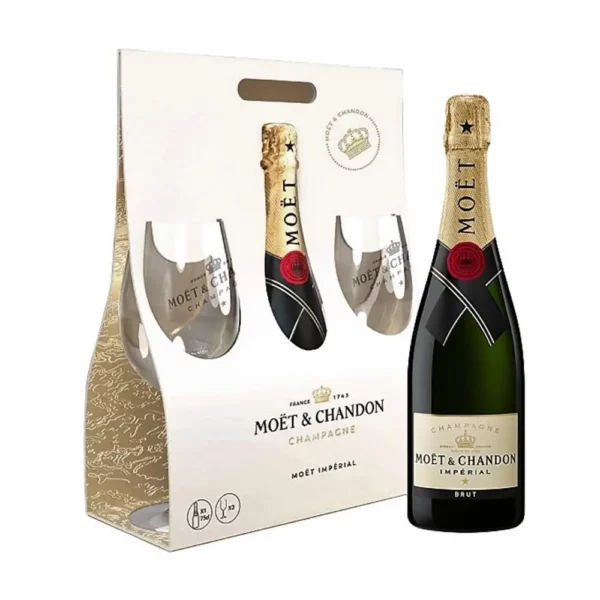 Moet & Chandon Brut 0,75 12% + 2 pohár