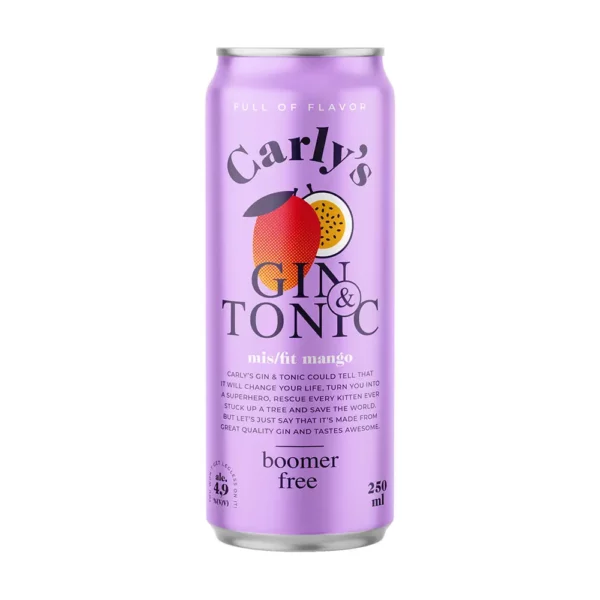 Carly's gin & tonic mangó 0,25 dob 4,9%