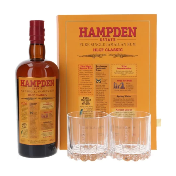 Hampden HLCF Classic Overproof rum 0,7 pdd + 2 pohár 60%