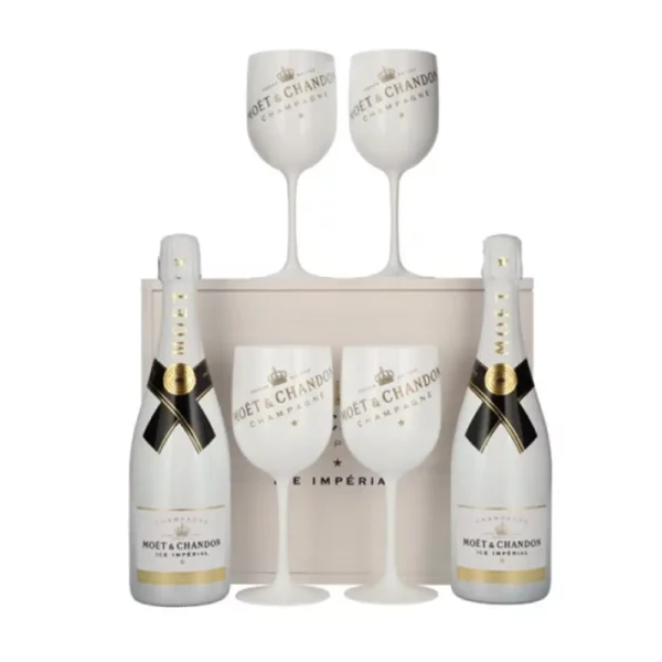 Moet & Chandon Ice Imperial Champagne 2x0,75 pdd + 4 pohár 12%