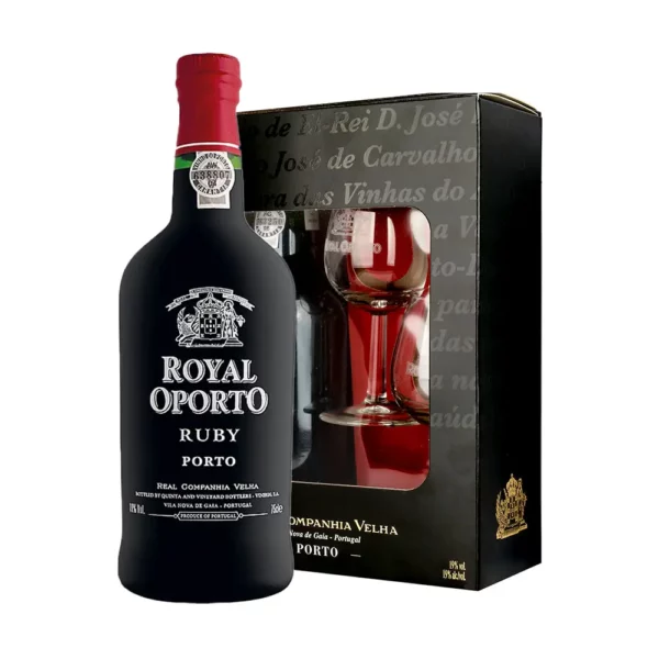 Royal Oporto Ruby desszertbor 0,75 pdd + 2 pohár 19%