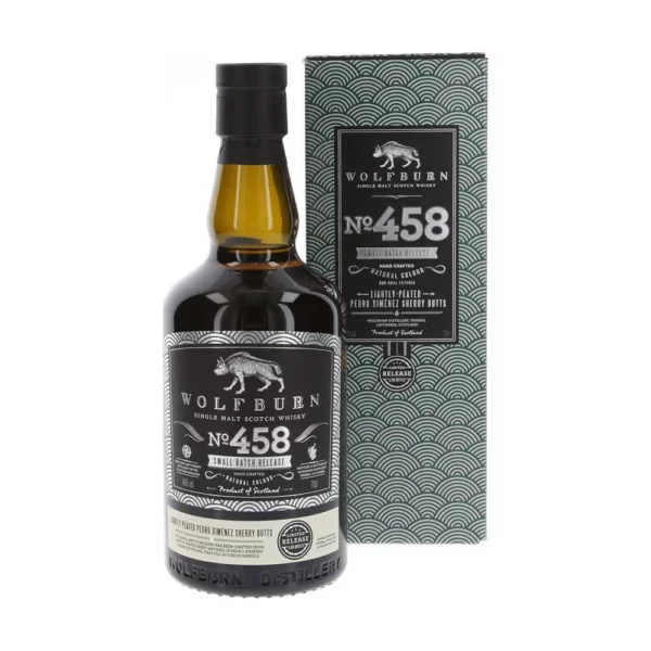 Wolfburn N°458 Lightly Peated - PX Butts Release Whisky 0,7 pdd 46%