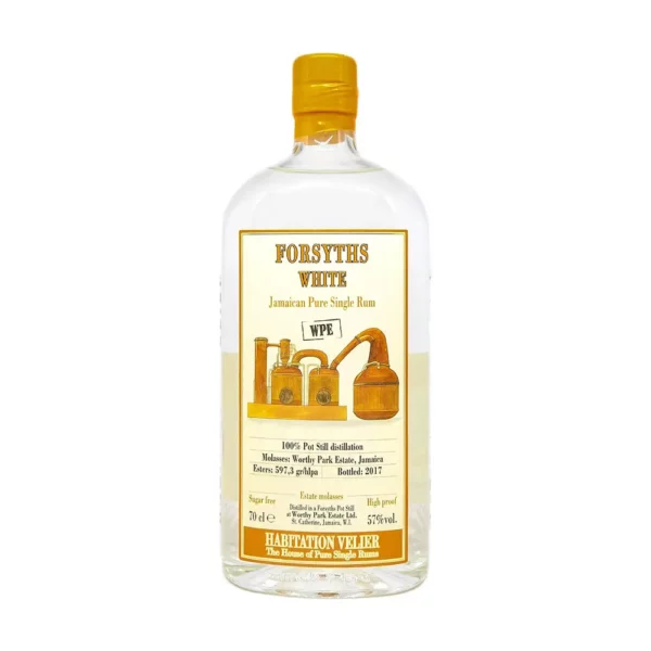 Worthy Park Forsyths 2017 White Habitation Velier rum 0,7 57%