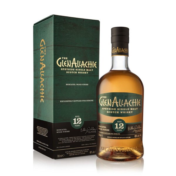 GlenAllachie 12 éves Moscatel Finish whisky 0,7 pdd 48%