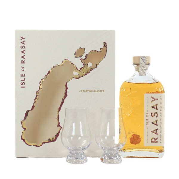 Isle Of Raasay Single Malt whisky 0,7 pdd + 2 pohár 46,4%