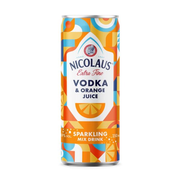 Nicolaus Vodka & Orange 0,25 dob 4,9% DRS