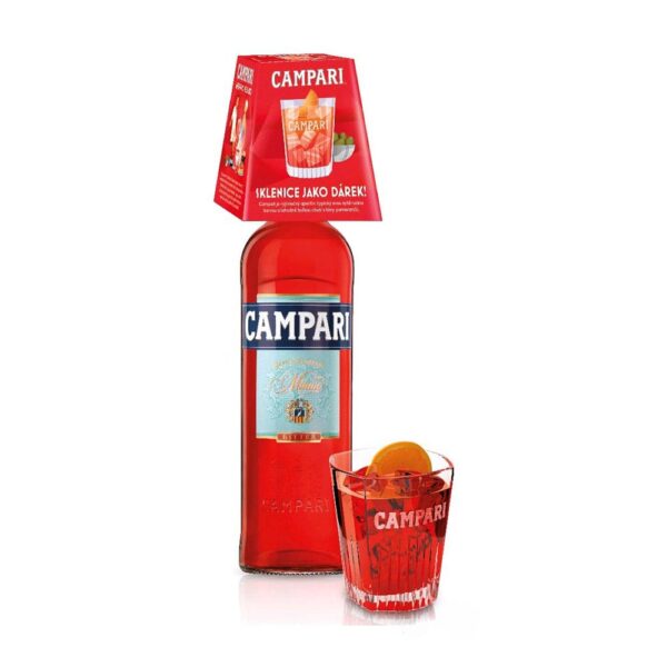 Campari Bitter 0,7 + pohár 25%