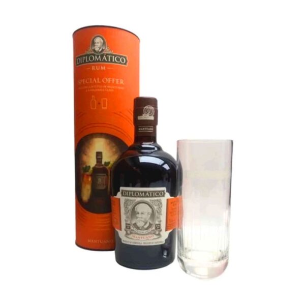 Diplomatico Mantuano rum 0,7 pdd + Highball pohár 40%