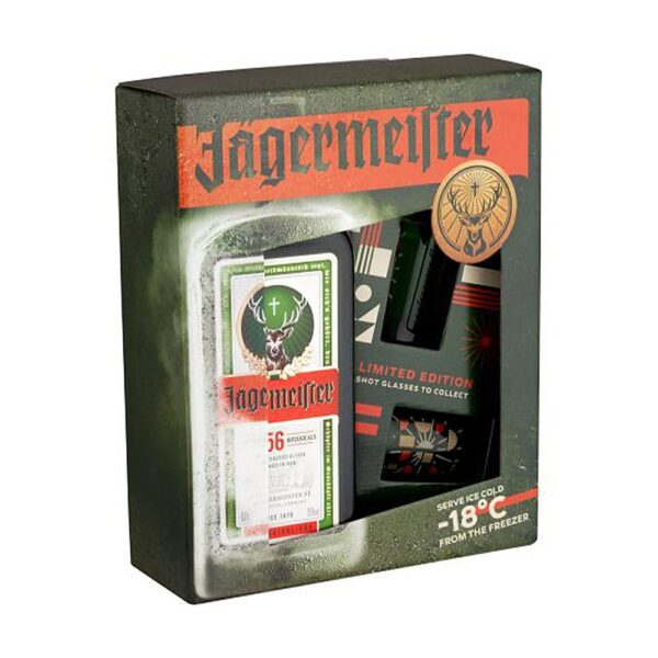 Jagermeister 0,7 pdd + 2 shotpohár 35% DRS