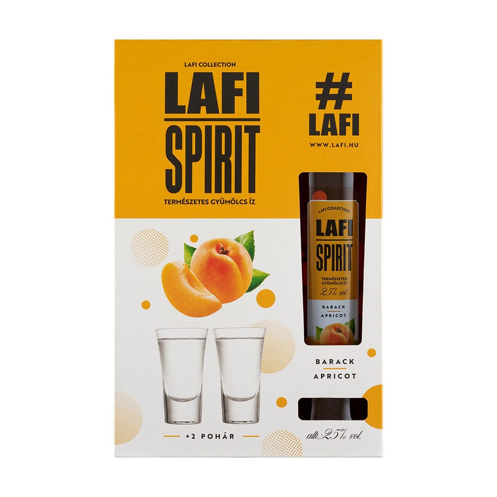 Lafi Spirit Baracklikőr 0,5 pdd + 2 pohár 25% 1 Lafi Spirit Baracklikőr 0,5 pdd + 2 pohár 25%