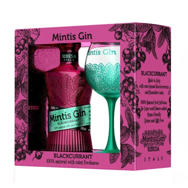 Mintis Ribesa gin 0,7 pdd + 1 pohár 41,8% DRS