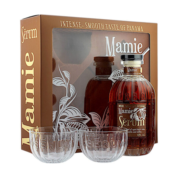 Serum Panama Mamie rum 0,7 pdd + 2 pohár 40% DRS