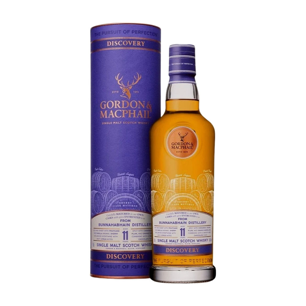 Bunnahabhain 11 éves Sherry Gordon & Macphail Discovery whisky 0,7 pdd 43% DRS 1 Bunnahabhain 11 éves Sherry Gordon & Macphail Discovery whisky 0,7 pdd 43% DRS