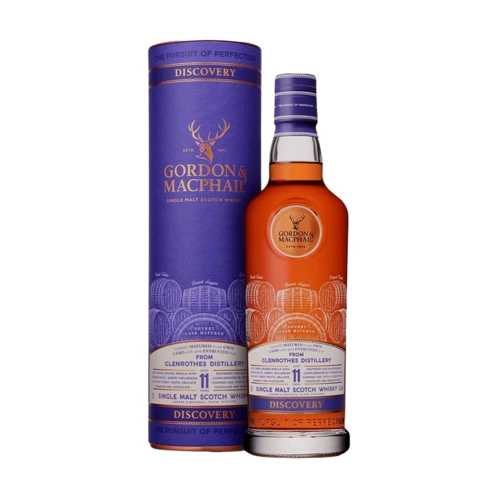 Glenrothes 11 éves Sherry Gordon & MacPhail Discovery whisky 0,7 pdd 43% DRS 1 Glenrothes 11 éves Sherry Gordon & MacPhail Discovery whisky 0,7 pdd 43% DRS