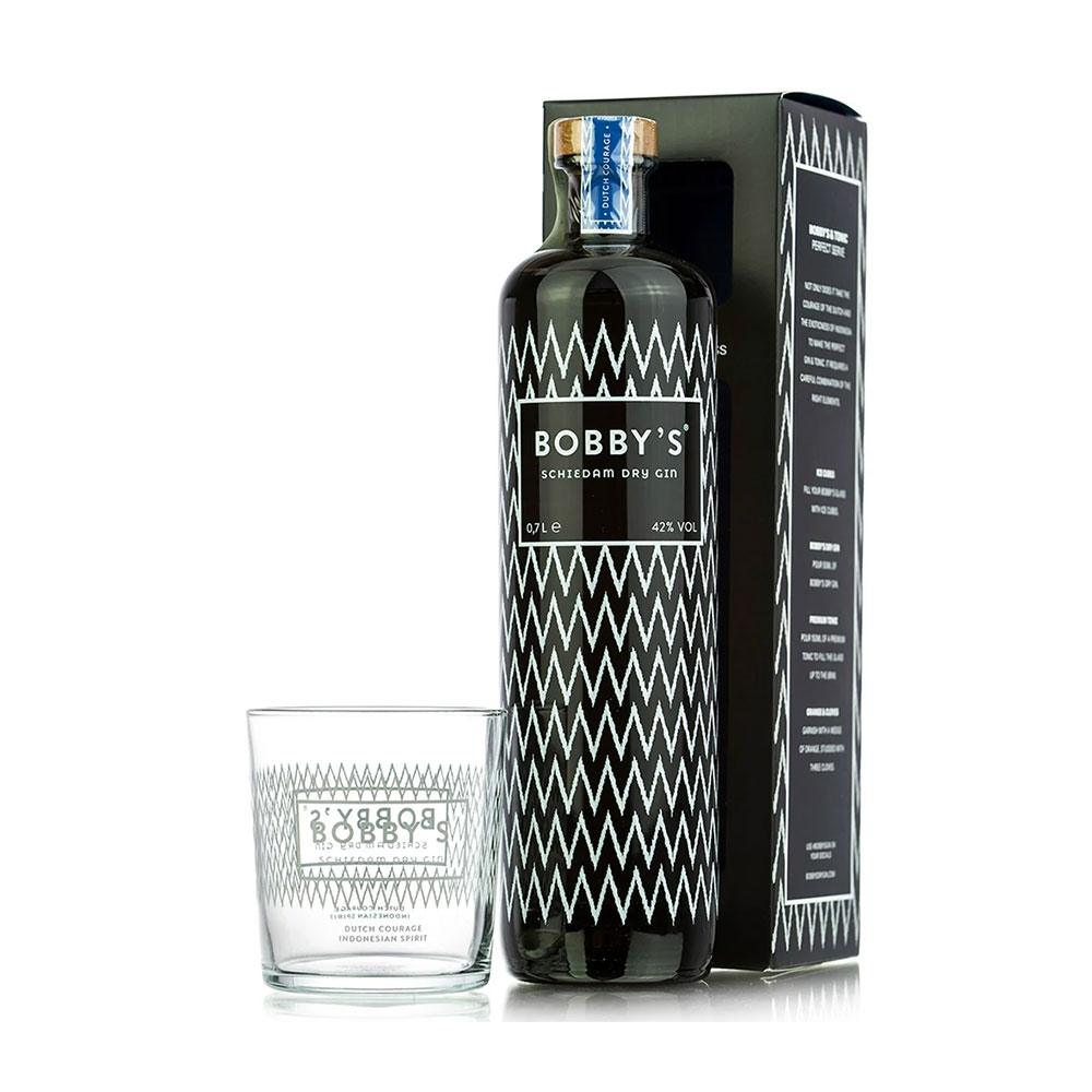 Bobby's gin 0,7 pdd + 1 pohár 42% DRS