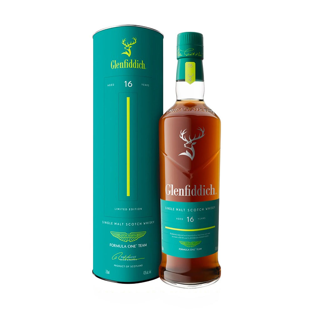 Glenfiddich Aston Martin Formula One Team 16 éves whisky 0,7 pdd 43%