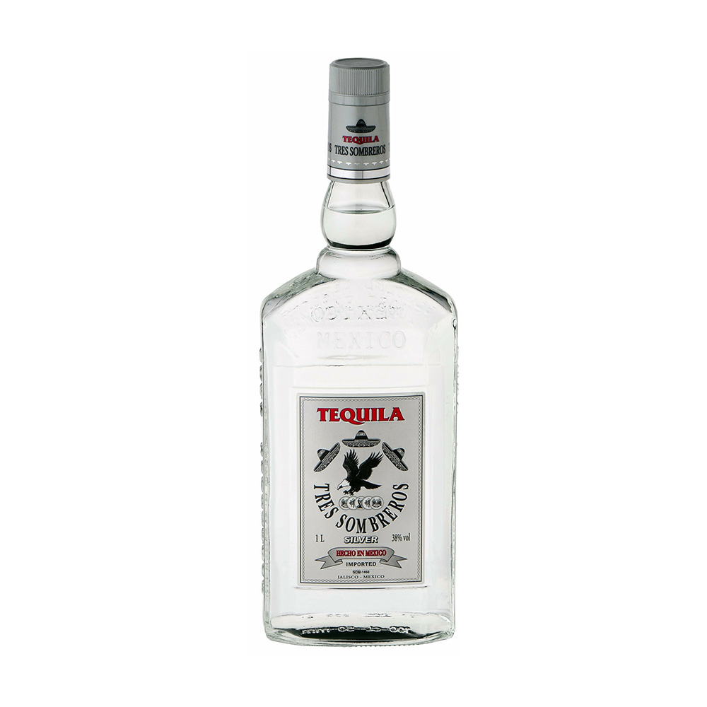 Tequila 3 Tres Sombreros Silver 1,0 38%